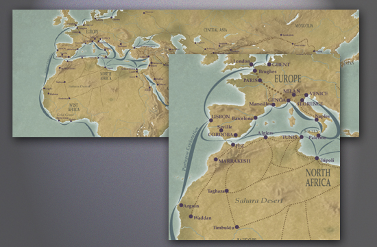   Map Art for Display Panel  